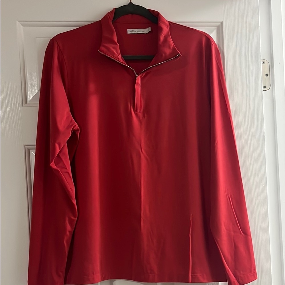 Peter Millar Vibrant Red Pullover - image 1